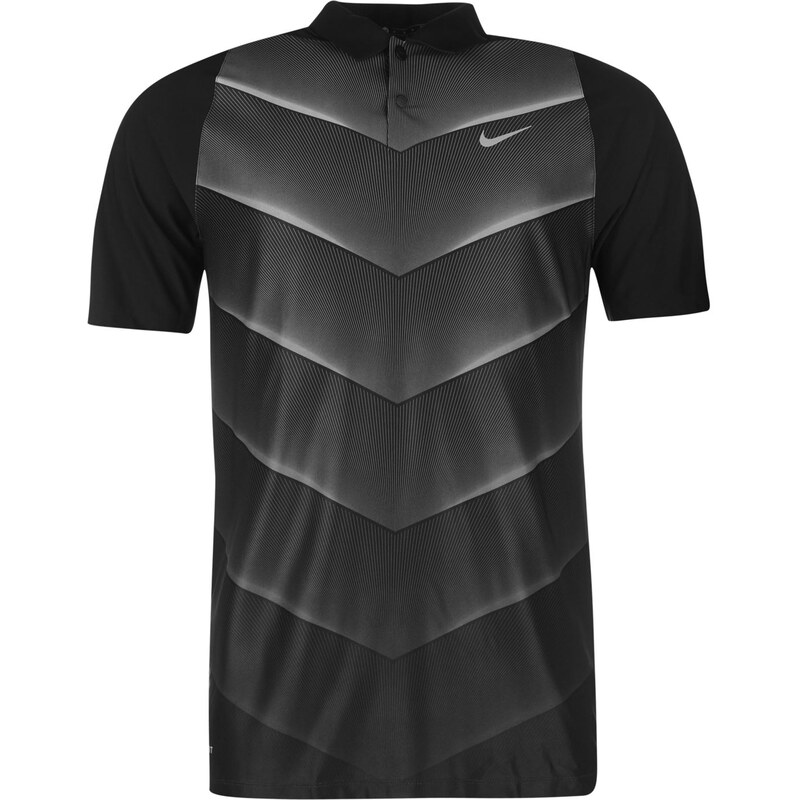 Sportovní polokošile Nike Hypercool Fade Golf pán. černá/šedivá