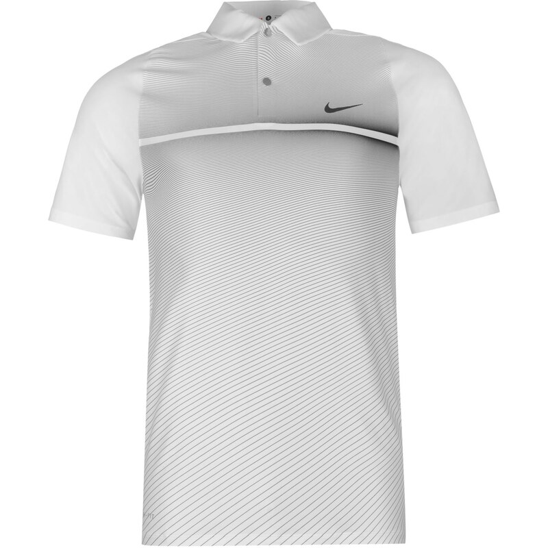 Sportovní polokošile Nike Tiger Woods Hyperadapt Print pán. bílá/černá