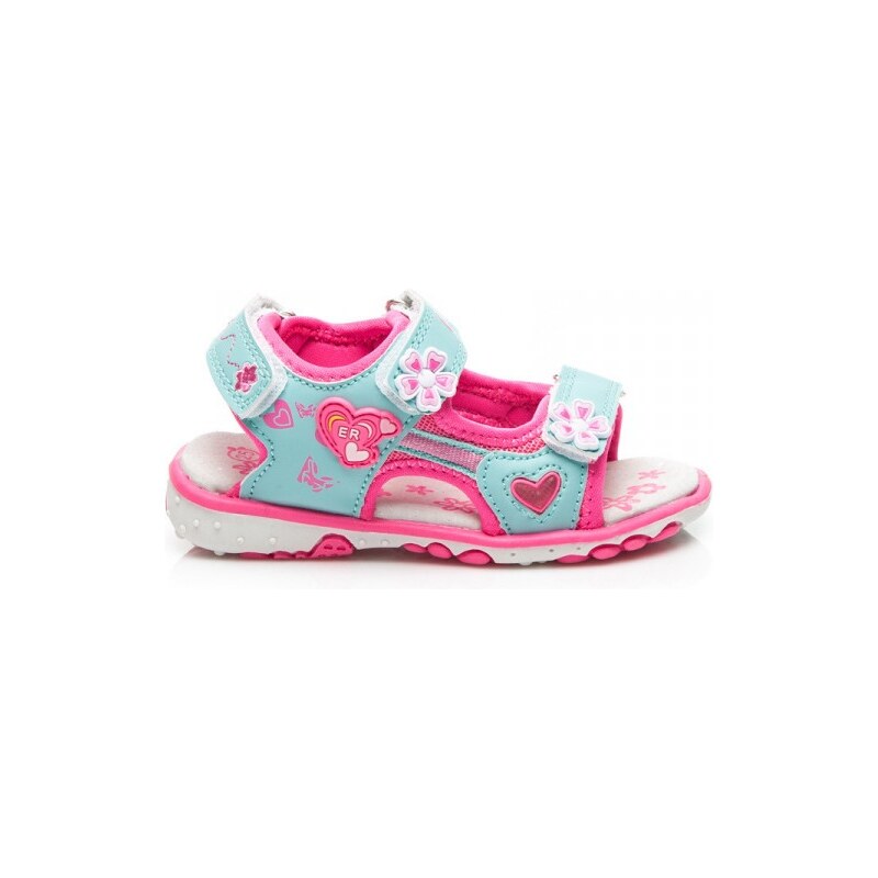 ERINO Luxusní růžovo-modré sandálky pro dívky