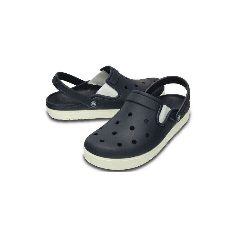 Crocs Modré pantofle Citilane Clog Navy/White 201831-462