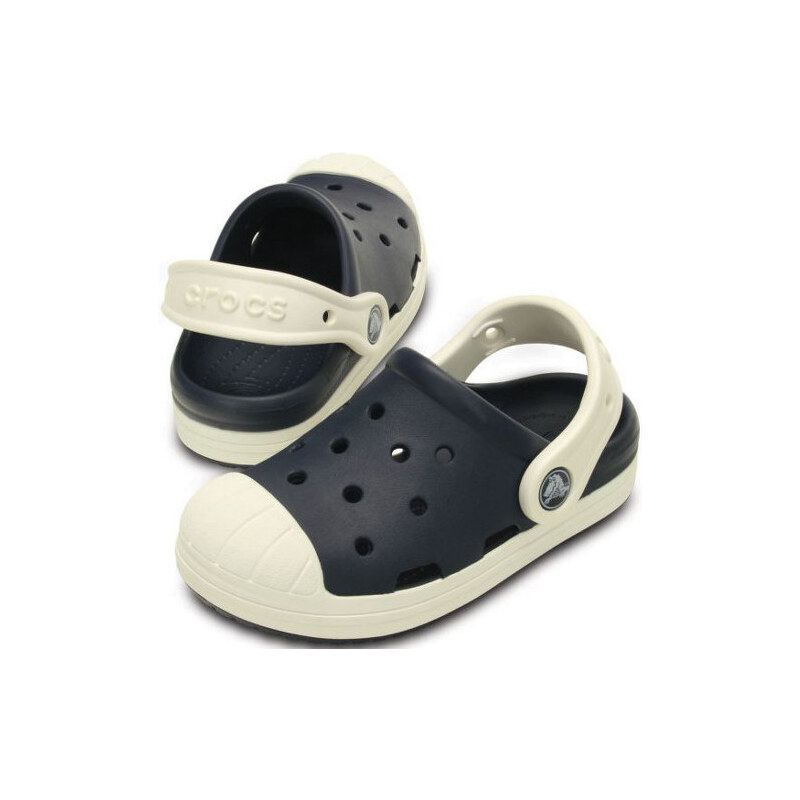 Crocs Dětské pantofle Bumber Toe Clog K Navy/Oyster 202282-43w