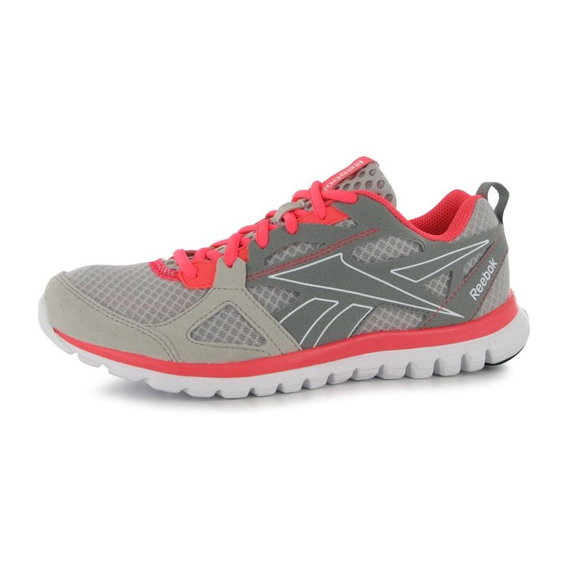 Reebok Sublite Prime 2 Ladies Running Shoes Steel/Grey/Pink 6(39)