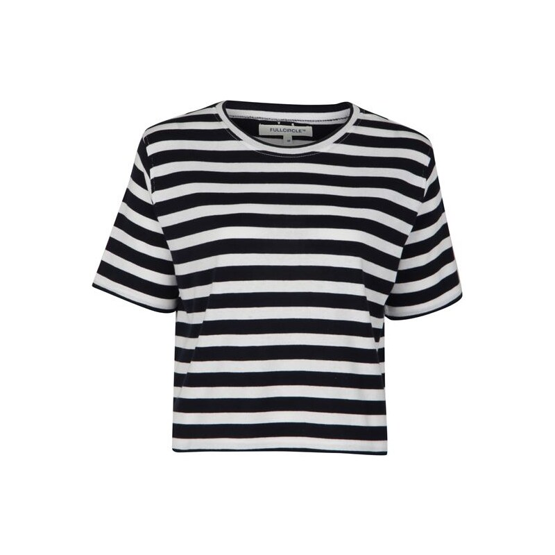 Full Circle Milly Stripe T Shirt White/Navy 12 (M)
