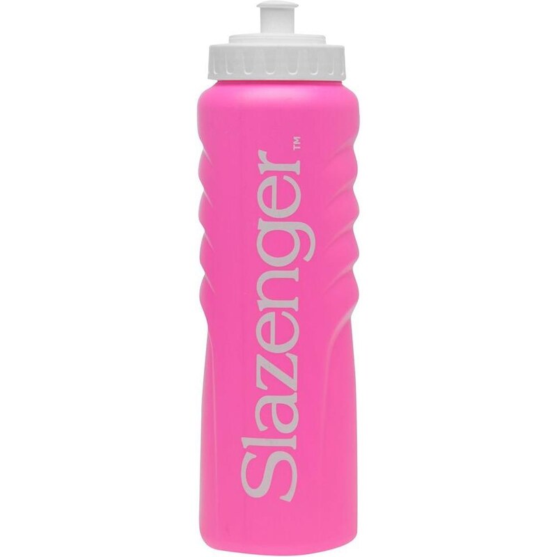 Slazenger Water Bottle X Large Bright Pink/Wht 1 Litre