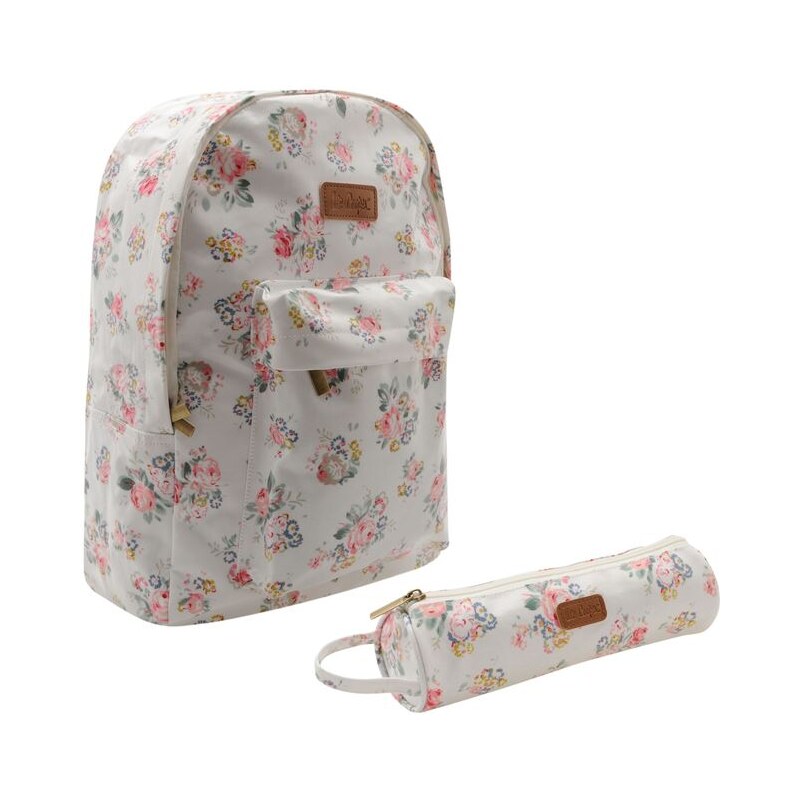 Lee Cooper Backpack and Pencil Case Set Girls Floral N