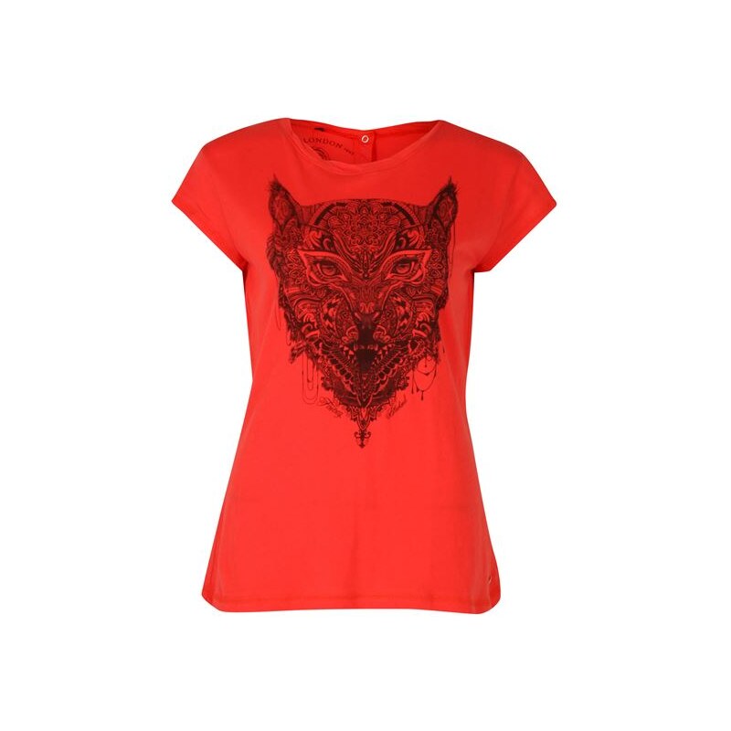 Firetrap Blackseal Dionne T Shirt Coral 10 (S)