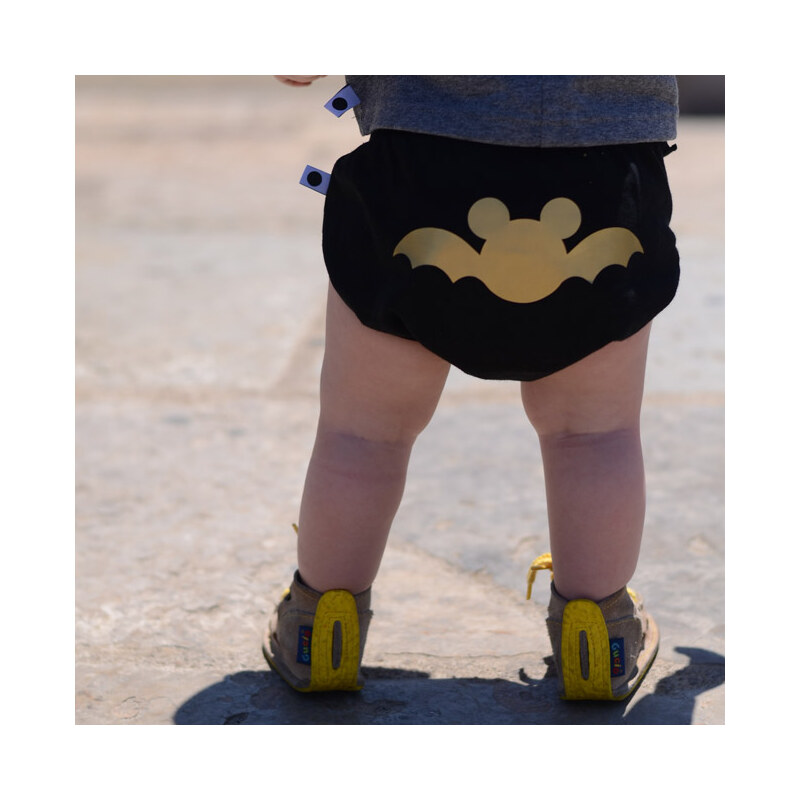 Lamama Kalhotky na plenu Batman 0-6 měsíců (62/68 cm) - černé