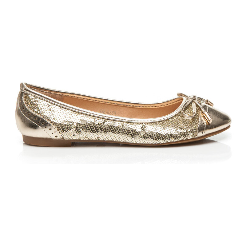 La Bella shoes Dámské elegantní půvabné zlaté baleríny