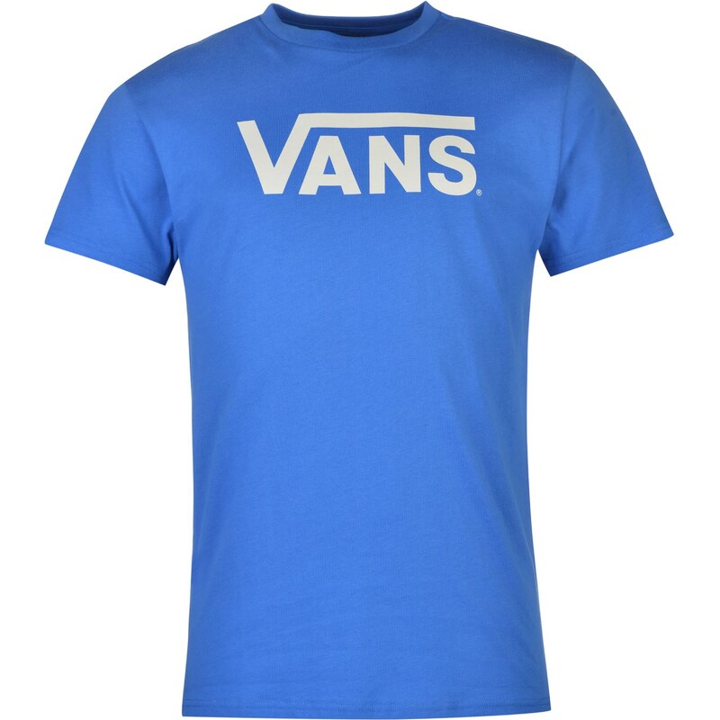 Tričko Vans Classic Logo pán. modrá/bílá