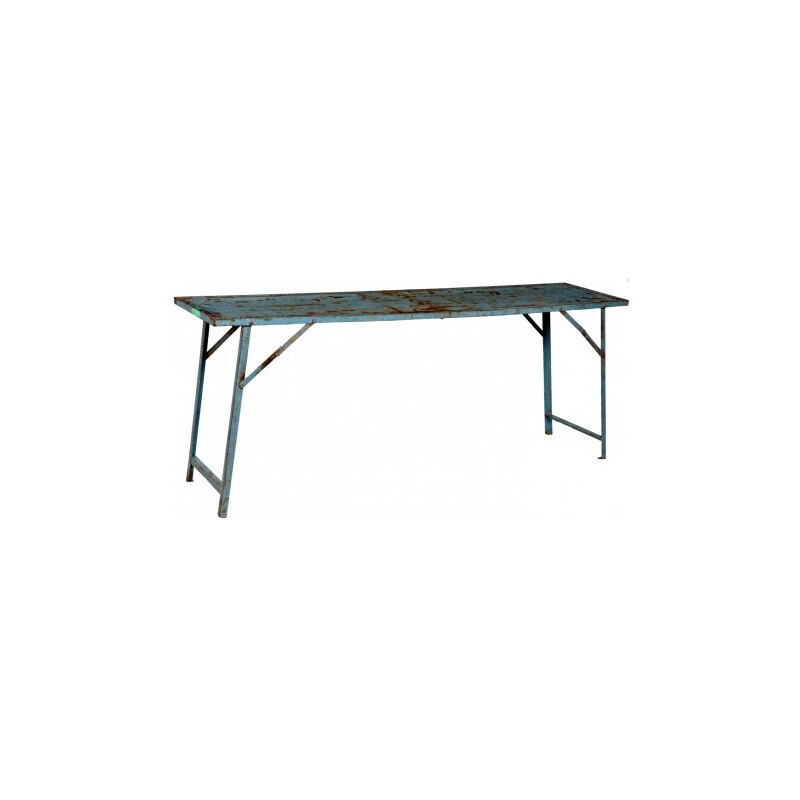 Industrial style, Retro železný konzolový stůl 75 x180 x43 cm (1153)