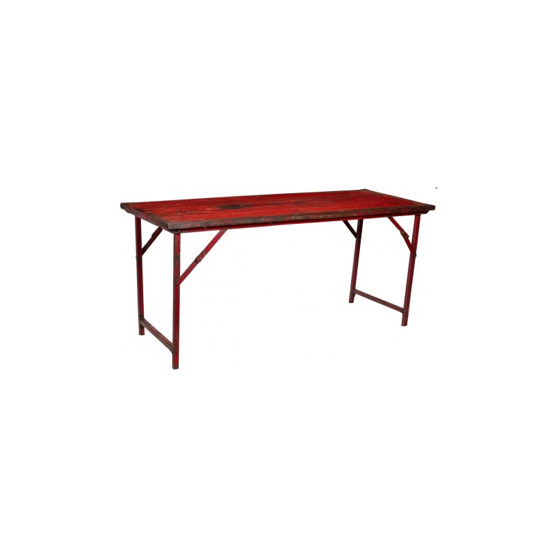 Industrial style, Rustikální konzolový stůl s dřevěnou deskou 73 x152 x62 cm (1155)