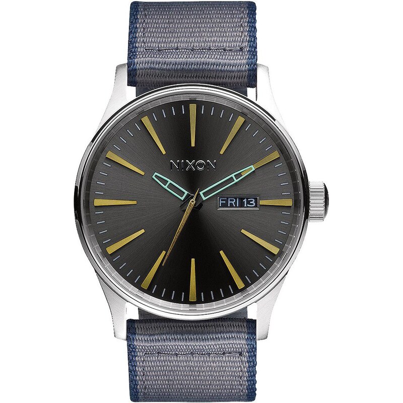 Nixon Sentry Leather gunmetal/grey