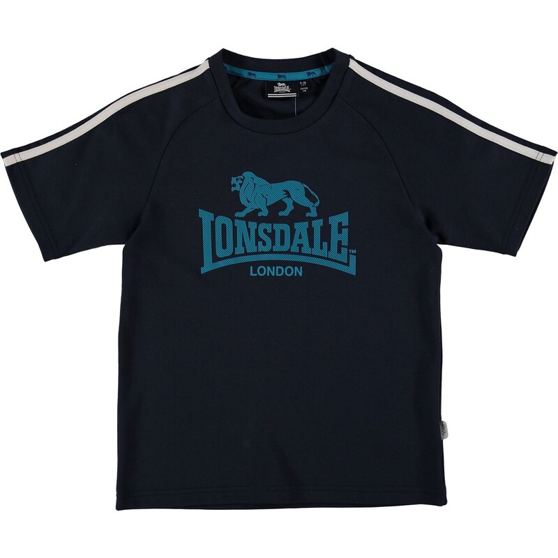 Tričko Lonsdale 2 Stripe Large Logo dět.
