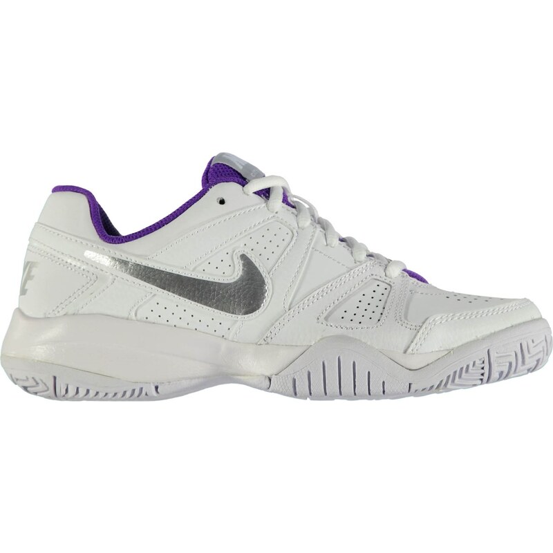 Tenisová obuv Nike City 7 Trainers dět. bílá/stříbrná
