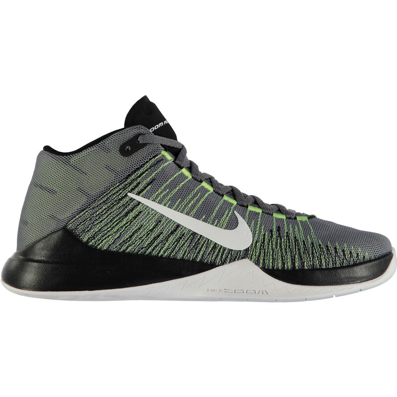 basketbalové boty Nike Overplay VII pánské Baslketball Trainers Grey/White/Volt