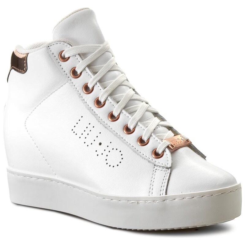 Sneakersy LIU JO - Sneaker Zeppa Coton S66031 P0015 Snow White 10602