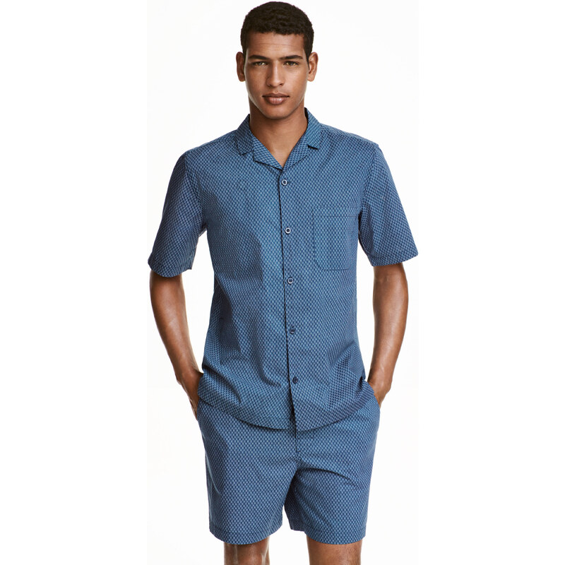 H&M Pyžamo s košilí a šortkami