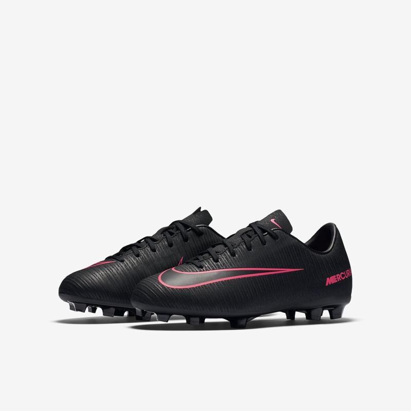 NIKE2 Dětské kopačky Nike Mercurial Vapor XI FG 38.5 ČERNÁ - RŮŽOVÁ