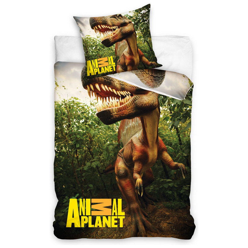 CARBOTEX Povlečení Animal Planet Dinosaurus bavlna 140/200, 70/90 cm