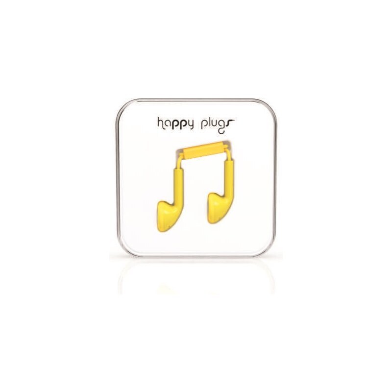 Happy Plugs žlutá sluchátka Earbud Yellow