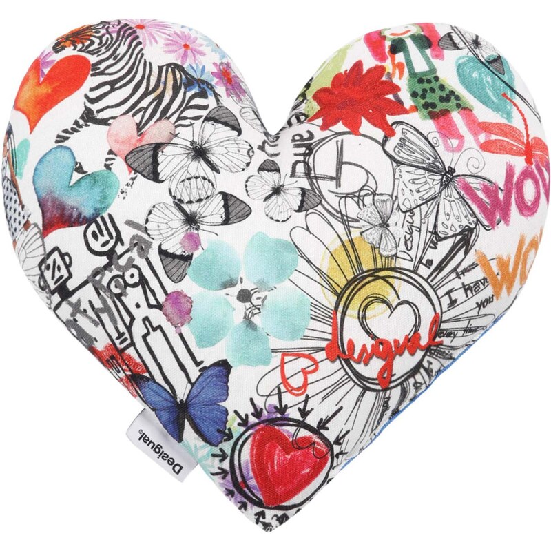 Desigual dekorativní polštář Heart Mini Cushion