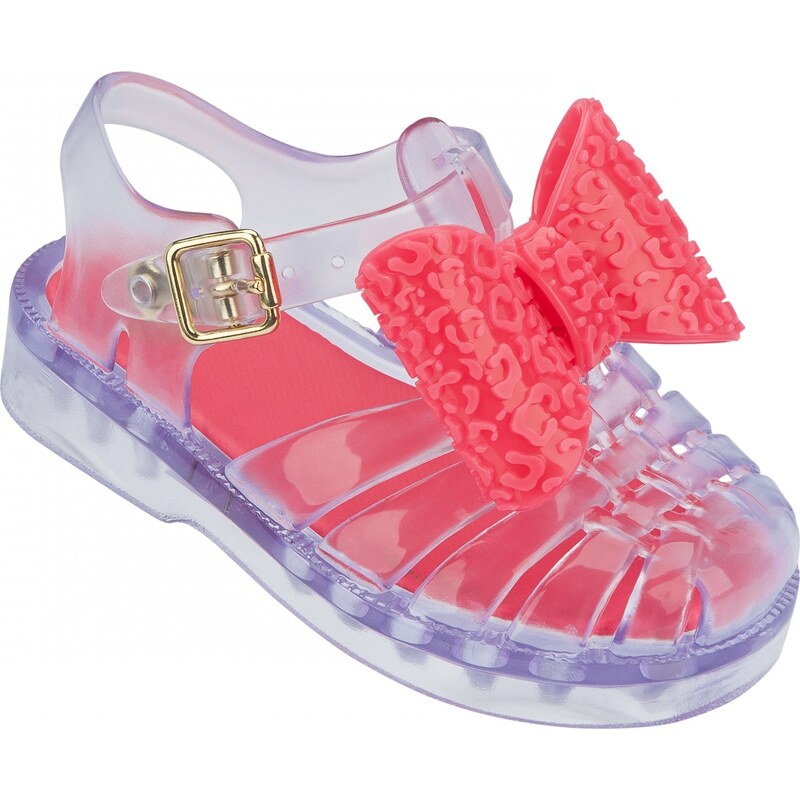 Mel by Melissa Mel průhledné dětské boty Aranha Clear/Pink