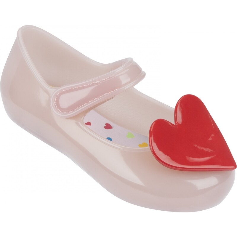 Mel by Melissa Mel růžové dětské boty Cool Baby Heart Pink/Red