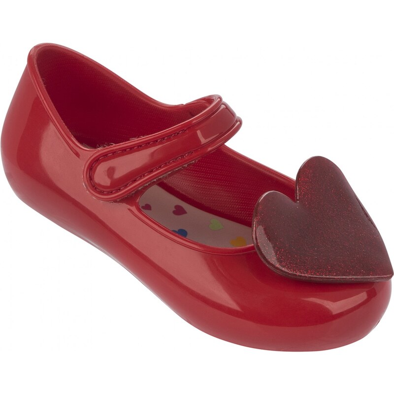 Mel by Melissa Mel červené dětské boty Cool Baby Red/Glitter