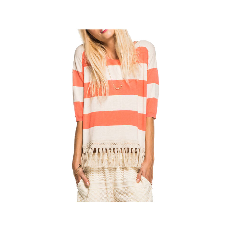 Scotch&Soda pruhované triko Fringed Knitted