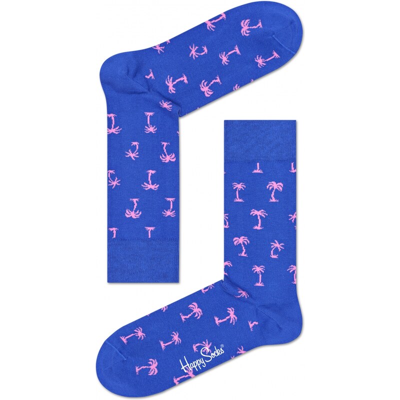 Happy Socks modré dámské ponožky Palm Beach