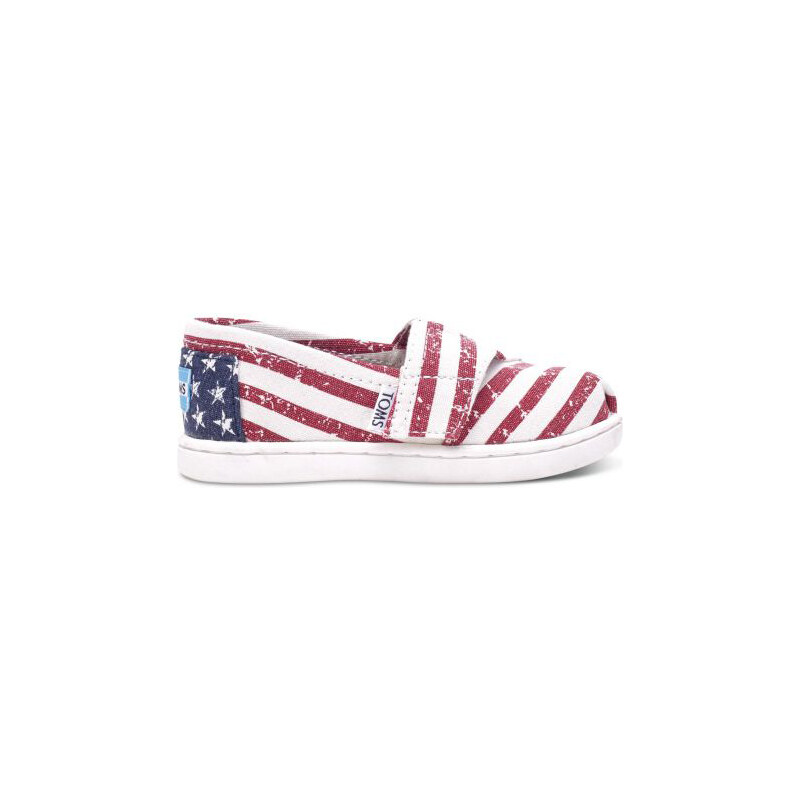 Toms americké dětské boty Classic Americana Canvas Flag - 24,5