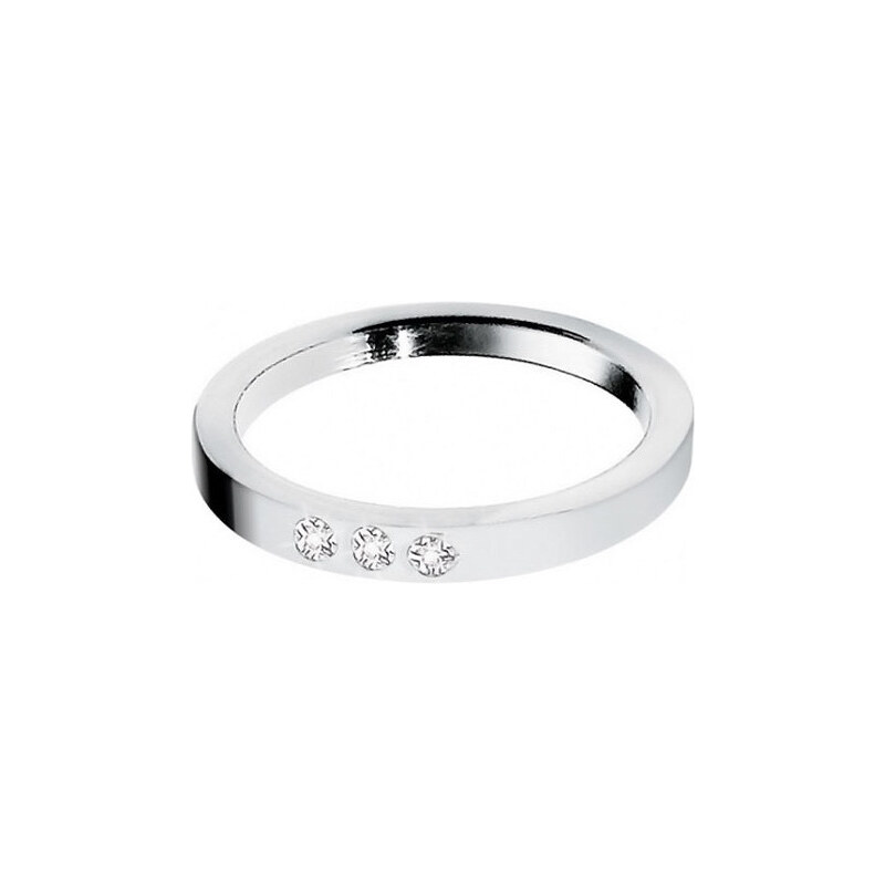 Morellato Ocelový prsten s diamanty Love Rings S8530