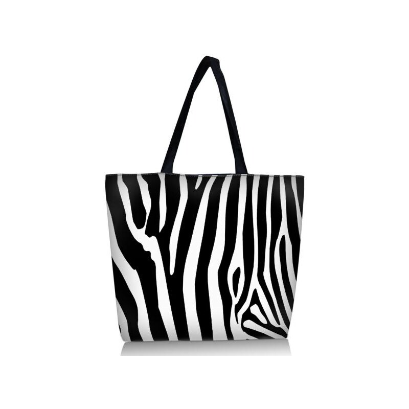 Nákupní a plážová taška Huado - Zebra
