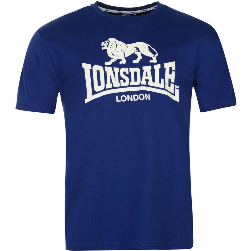 Pánské tričko Lonsdale Two Stripe - modrá