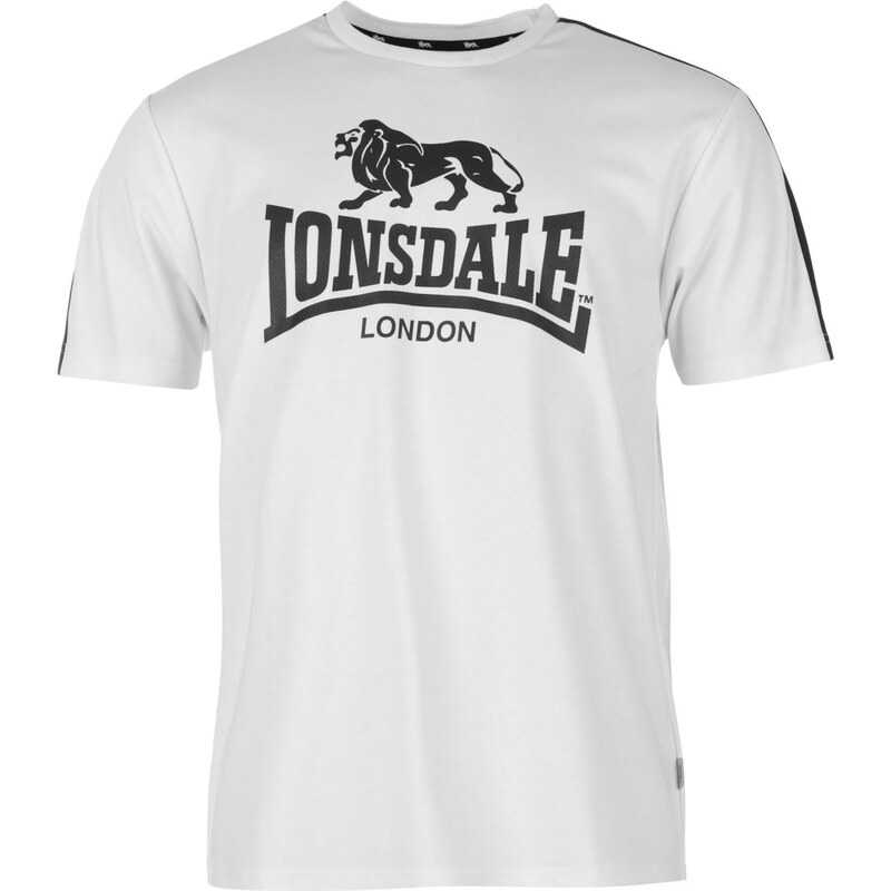 Pánské tričko Lonsdale Two Stripe - bílá