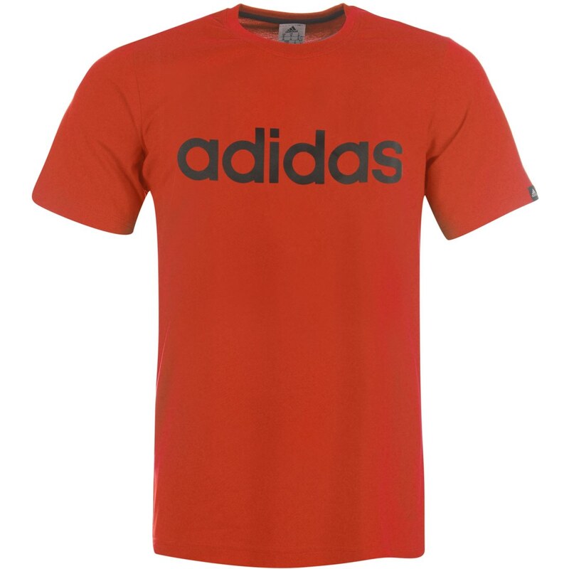 Pánské tričko Adidas Linear Logo - červená