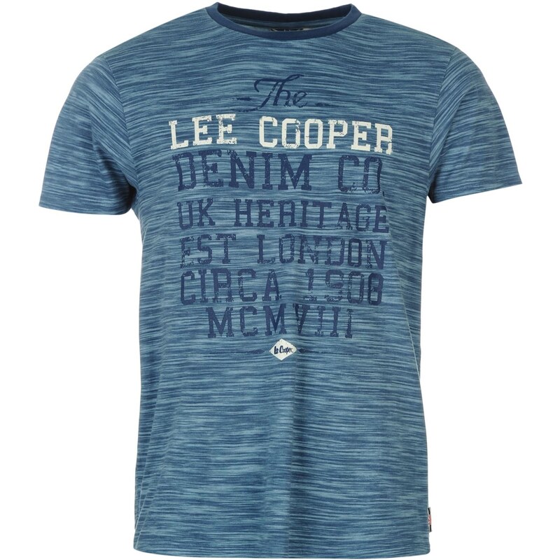 Pánské tričko Lee Cooper All Over - modrá