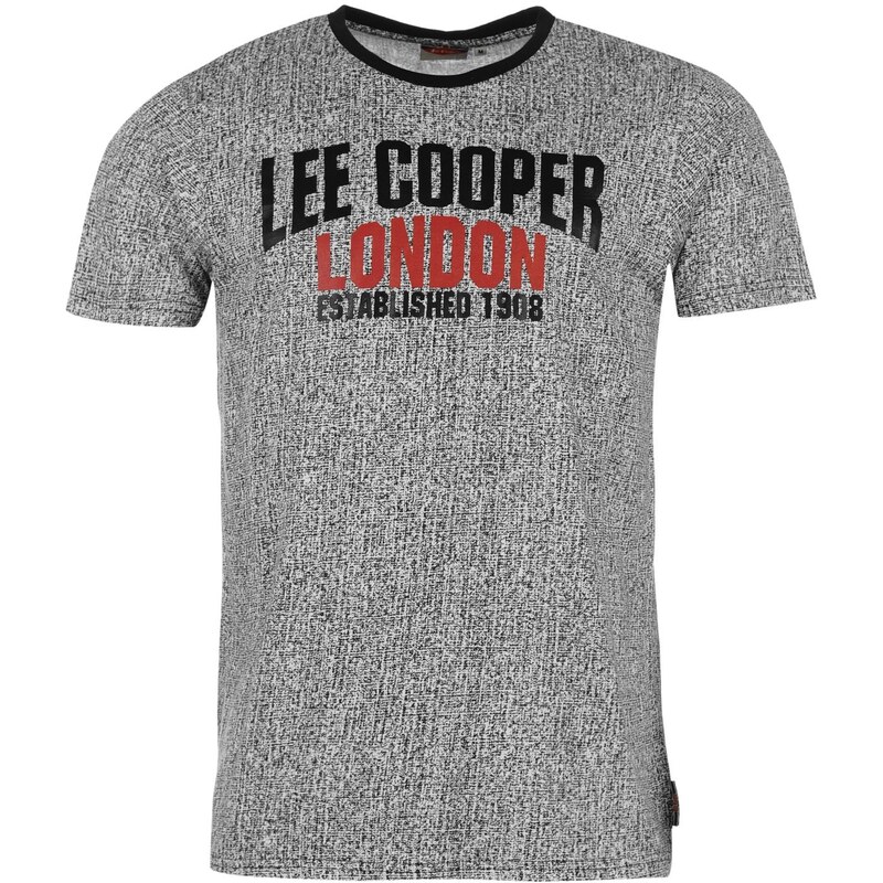 Pánské tričko Lee Cooper All Over - černá