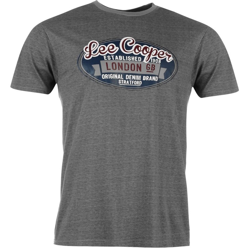 Pánské tričko Lee Cooper All Over - uhlová