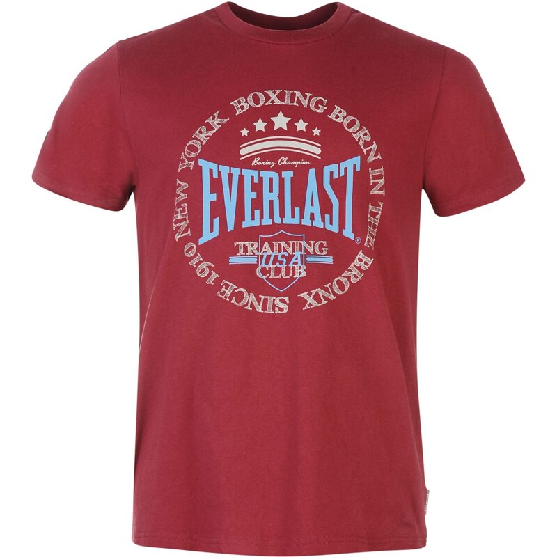 Pánské tričko Everlast Printed - vínová
