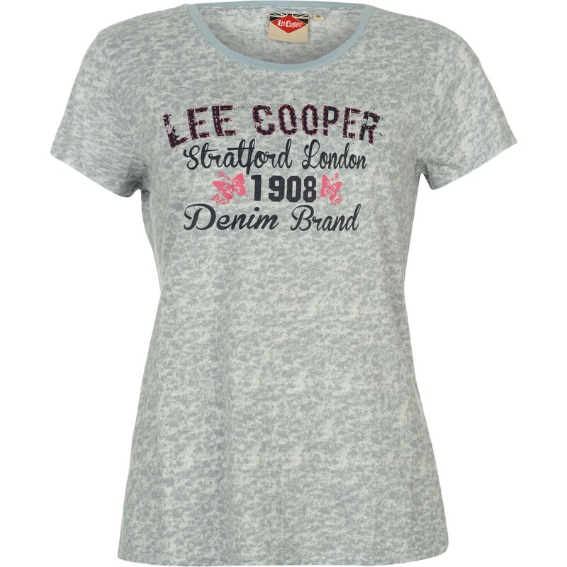 Dámské tričko Lee Cooper Textured - modrá