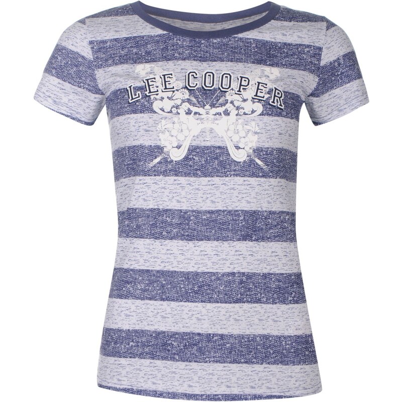 Dámské tričko Lee Cooper Textured - nám. modrá