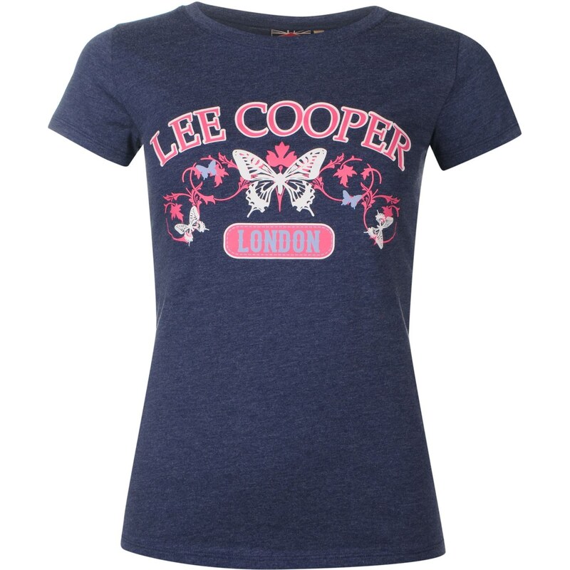 Dámské tričko Lee Cooper Large Logo - námořnická modrá