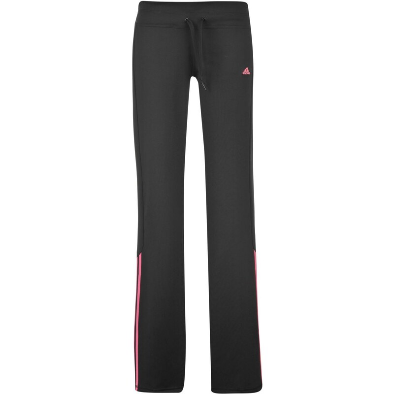 Dámské tepláky Adidas Climalite 3 Stripe - černá/růžová