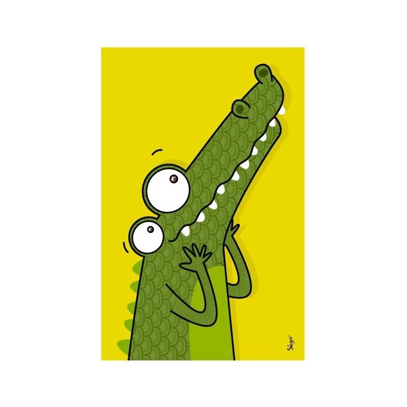 Série-Golo Nástěnný obraz - Krokodýl