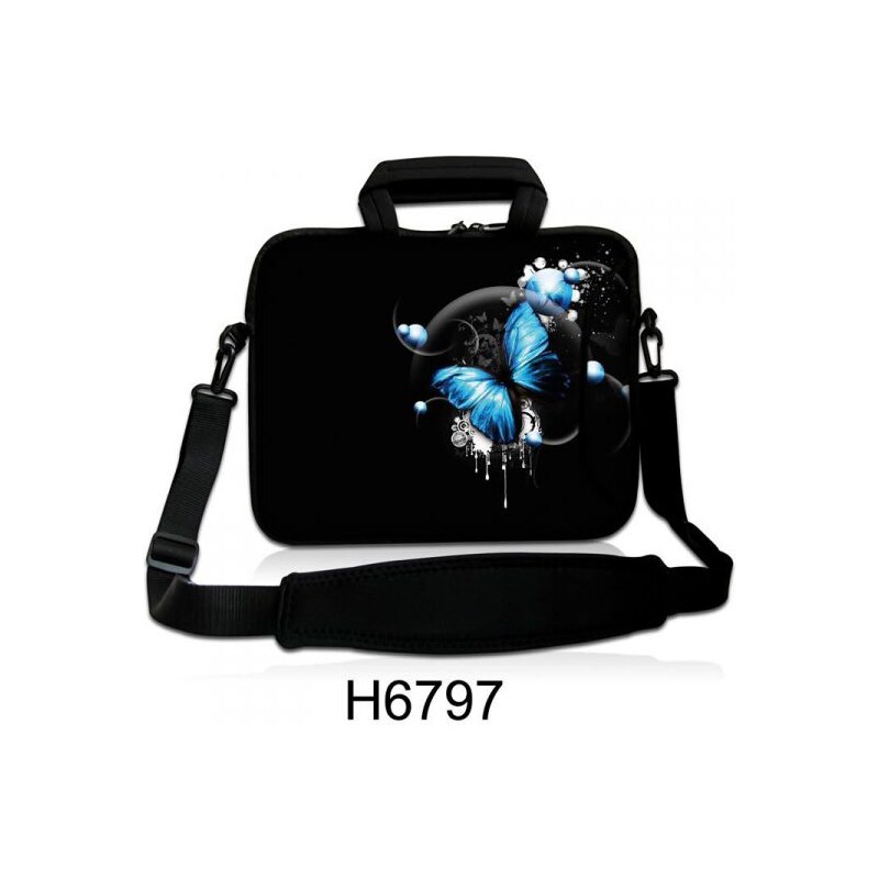 Huado taška přes rameno 15.6" Modrý motýl