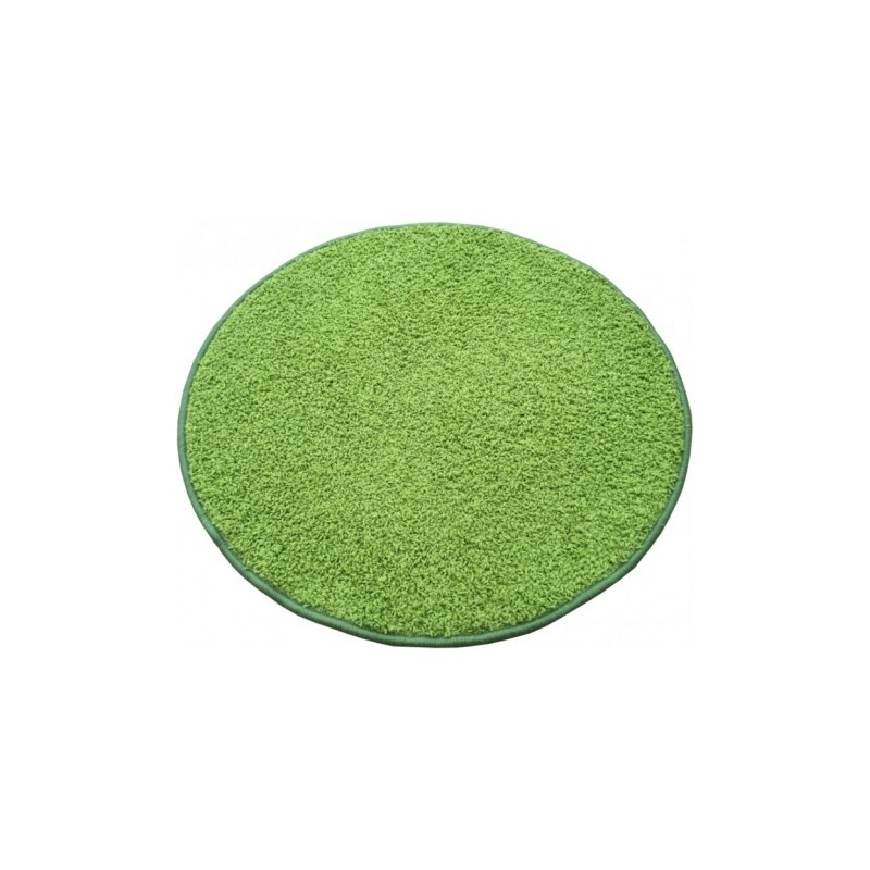 Kusový kulatý koberec Color shaggy zelený, Rozměry 100x100 kruh Vopi koberce