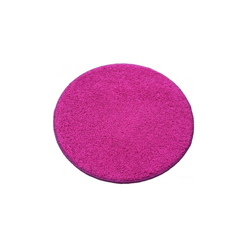 Kusový kulatý koberec Color shaggy růžový, Rozměry 400x400 kruh Vopi koberce