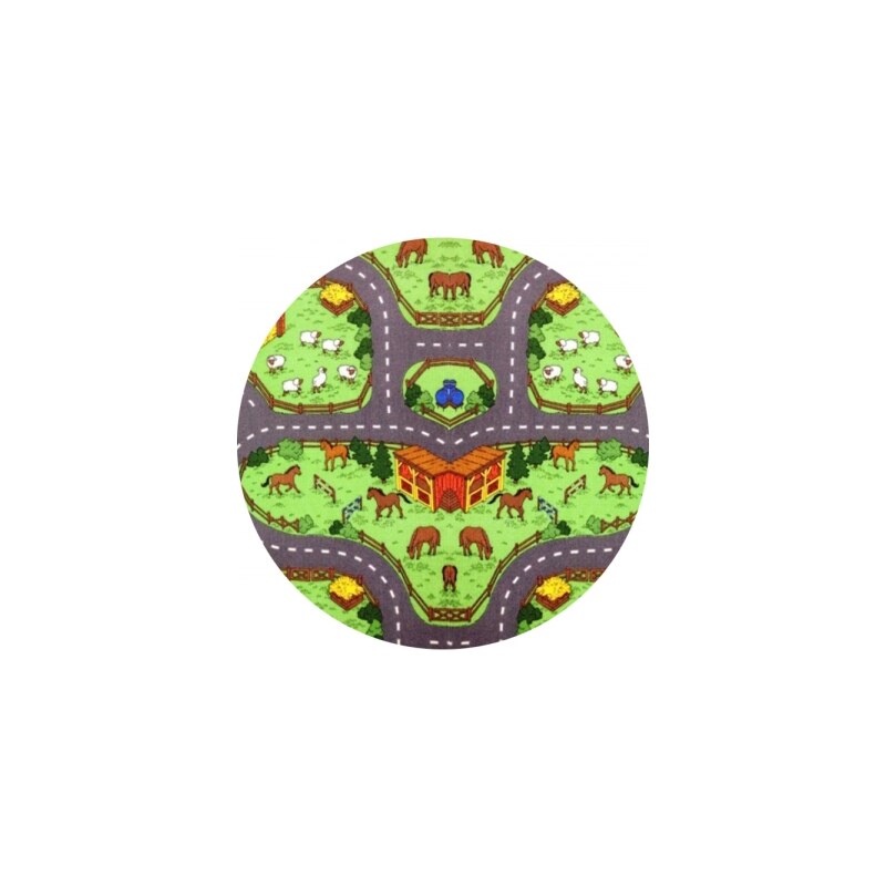 Kusový koberec Farma II. kulatý, Rozměry koberců 120x120 kruh Vopi koberce