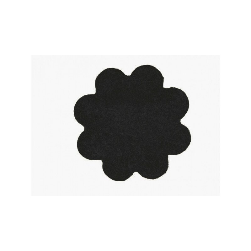 Kusový koberec Color Shaggy antra kytka, Rozměry 120x120 kruh Vopi koberce